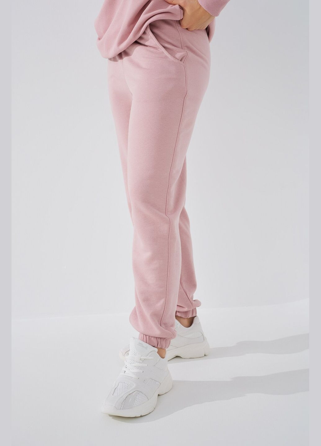 Спортивные штаны женские Kuz-1 baza Пудровый (2000989503323D) shop (2000989503323) On me (315960989)