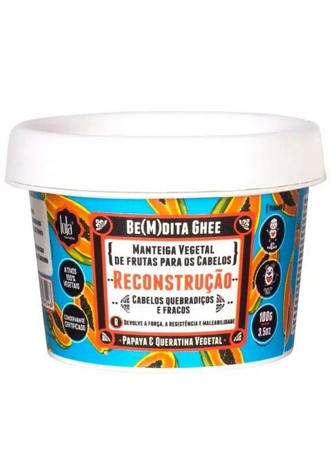Маска для реконструкції волосся Be(M)dita Ghee Máscara de Reconstrução Papaya e Queratina Vegetal, 100 мл Lola From Rio (356603923)