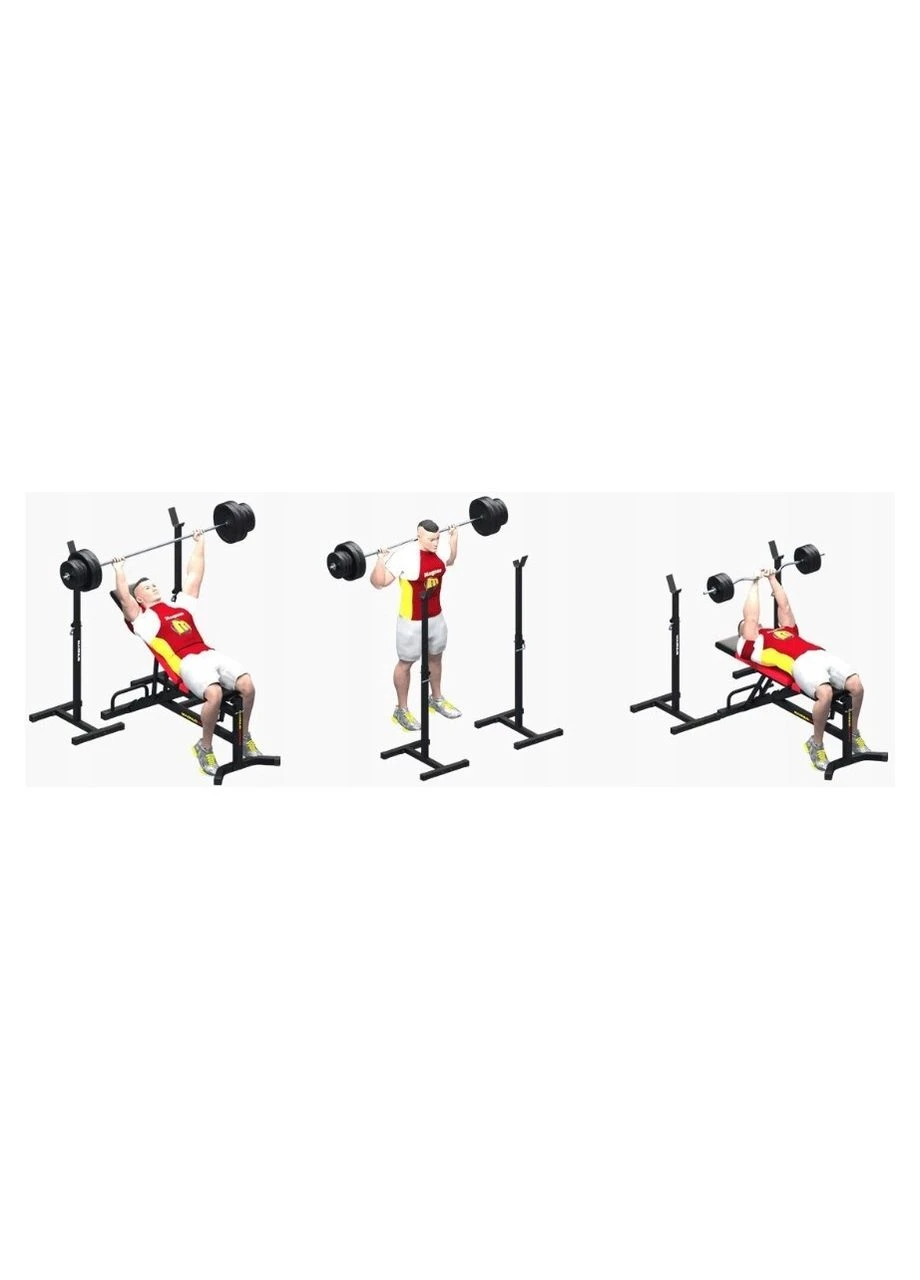 Силовой комплекс RN-Sport 162 кг. 4 грифа + 115 кг дисков + скамья и стойки (RNS_MS162) RN Sport (393182822)