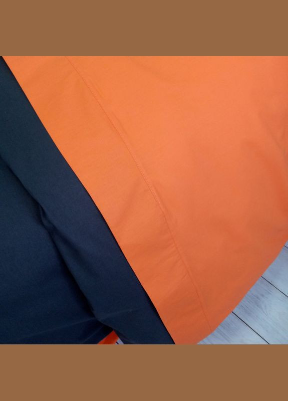 Постельное белье PREMIERE Антрацит/Оранжевое Ранфорс Семейное MERISET (278254930)