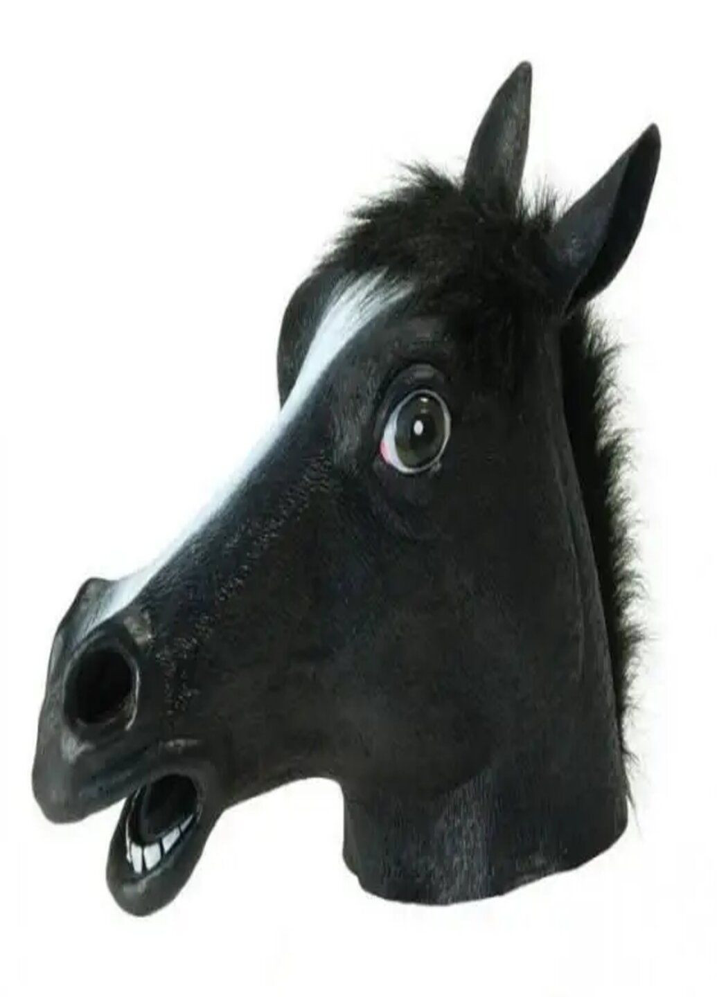 Маска голова лошадь черная No Brand (280930973)