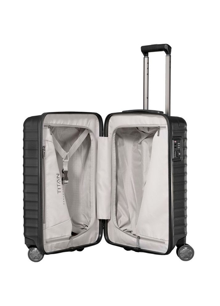 Валіза на 4 колесах Litron Black S 44 л Ti700246-01 Titan (316618365)
