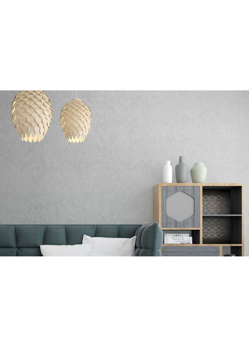 Флизелиновые обои вспененный винил LS Vinil Aqua ДХН-1642/2 светло-серый (1,06х10,05м) Vinil Wallpaper Factory (316476764)