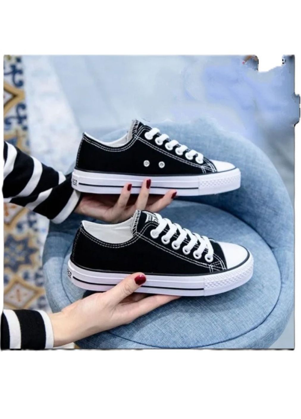 Черные кеды No Brand