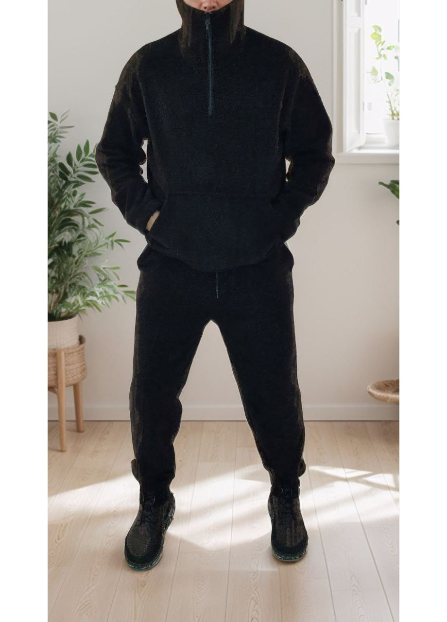 Черный зимний костюм мужской Garna