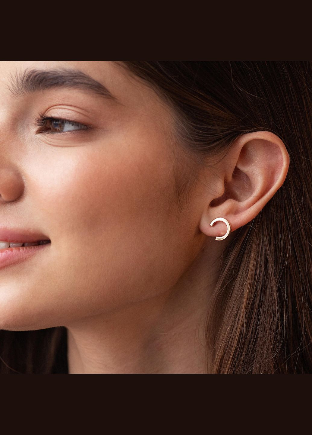 Серьги - пусеты Мэрилин в желтом золоте с08178 Oniks (264024228)