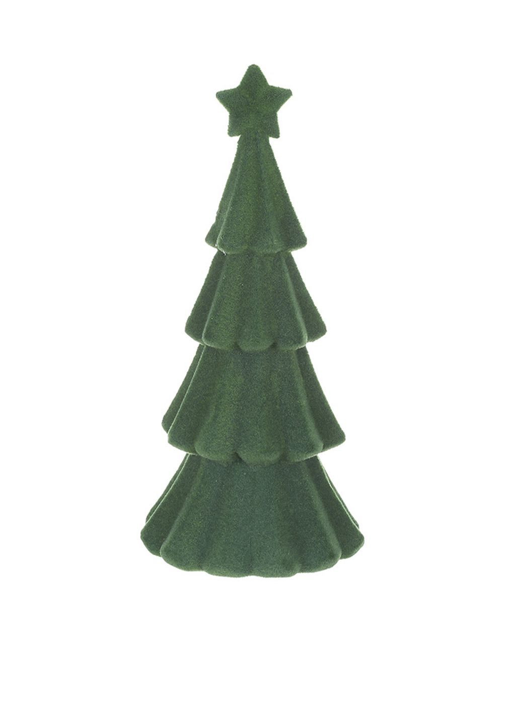 Ялинка декоративна з флоковим напиленням колір зелений ЦБ-00286921 BonaDi (366421824)