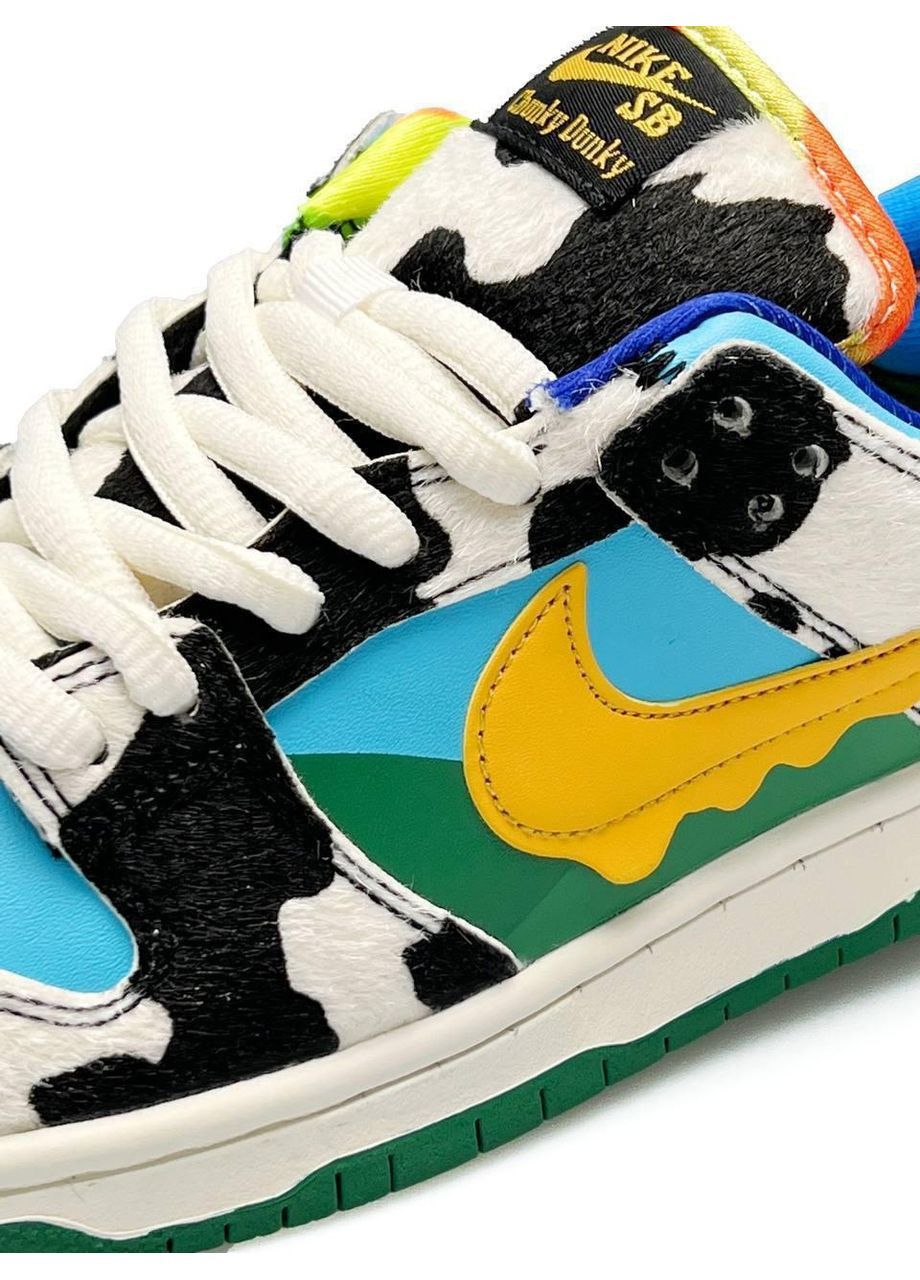 Цветные демисезонные кроссовки мужские nike sb dunk low x ben & jerrys найк сб данк No Brand