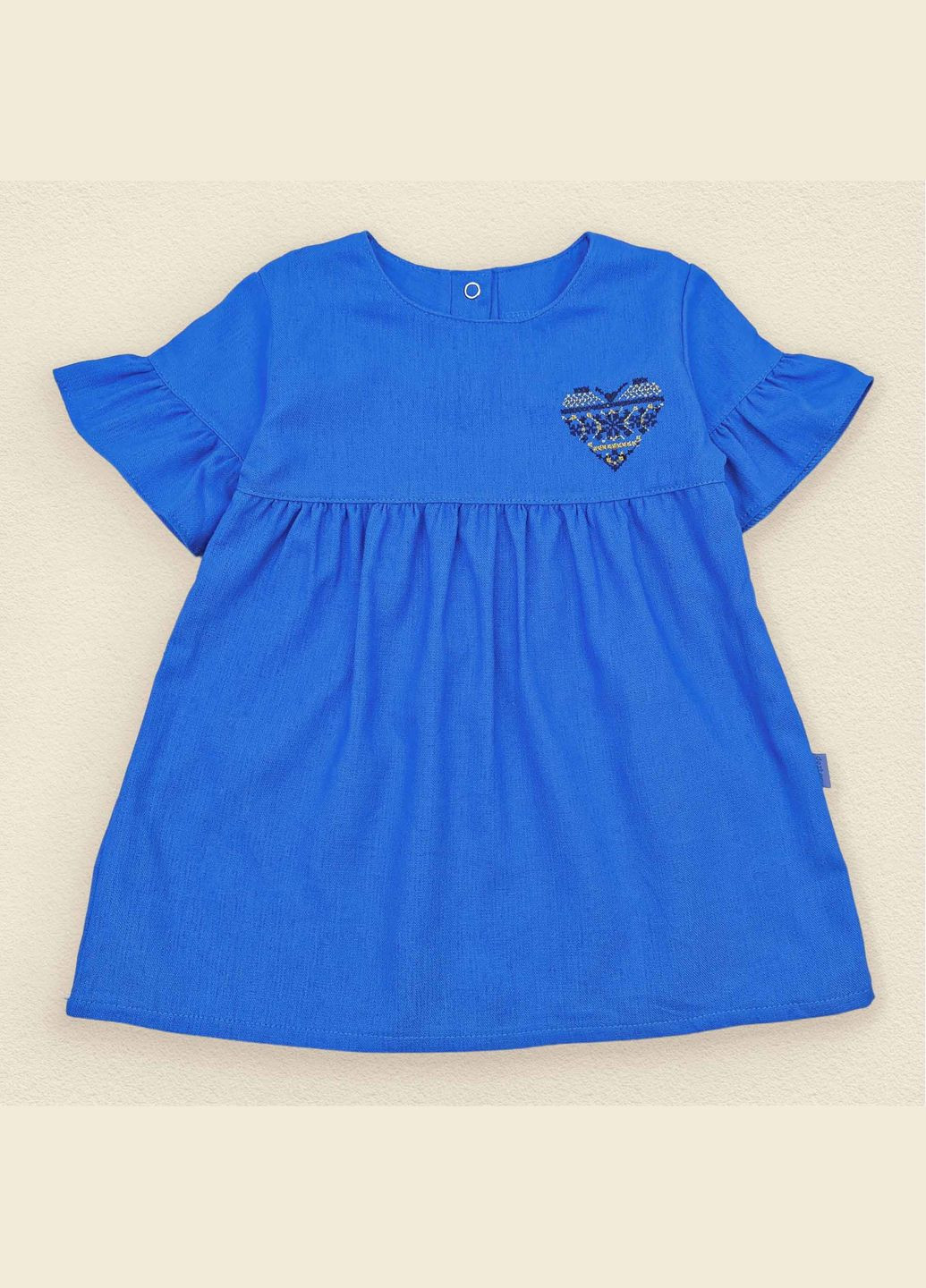 Синіти сукня для дівчинки з льону синя вільна україна синій dexter's (279760515)