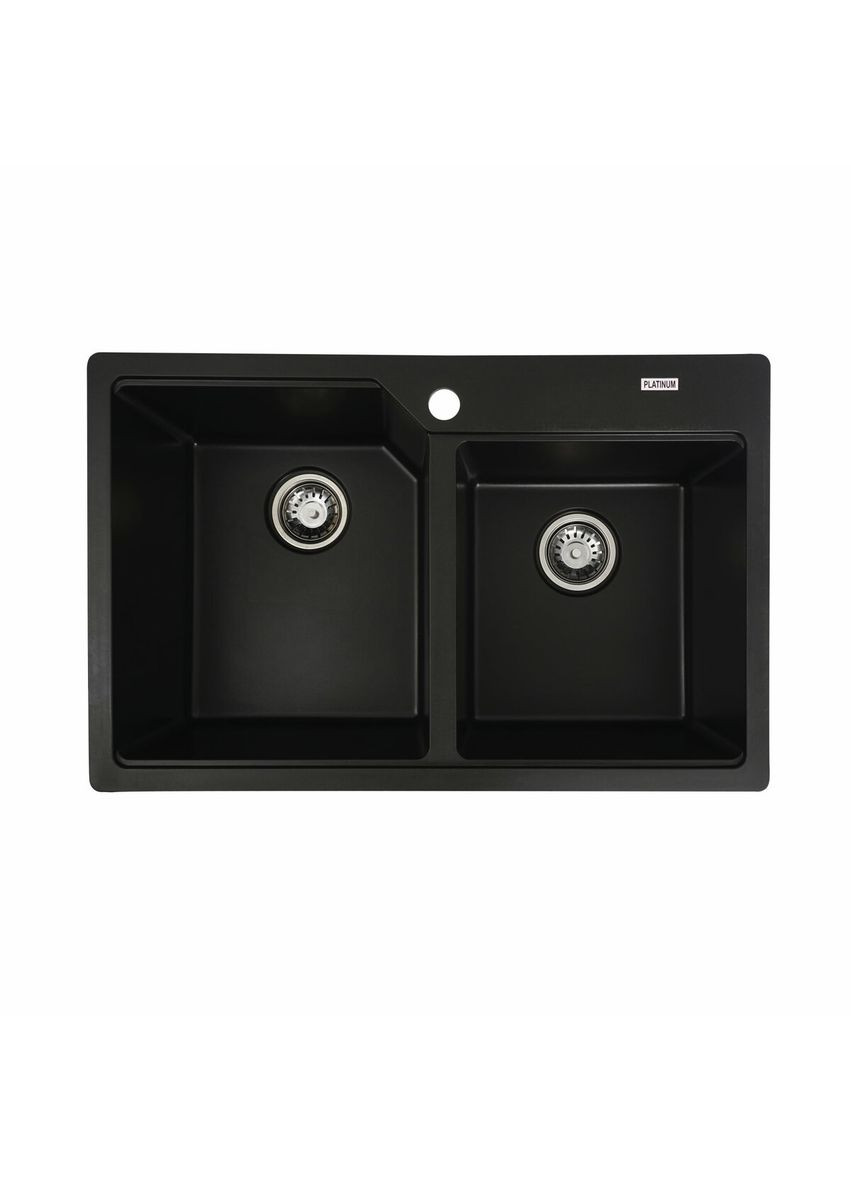Гранитная мойка для кухни 7850 HARMONY матовая Черная Valeso (336937520)