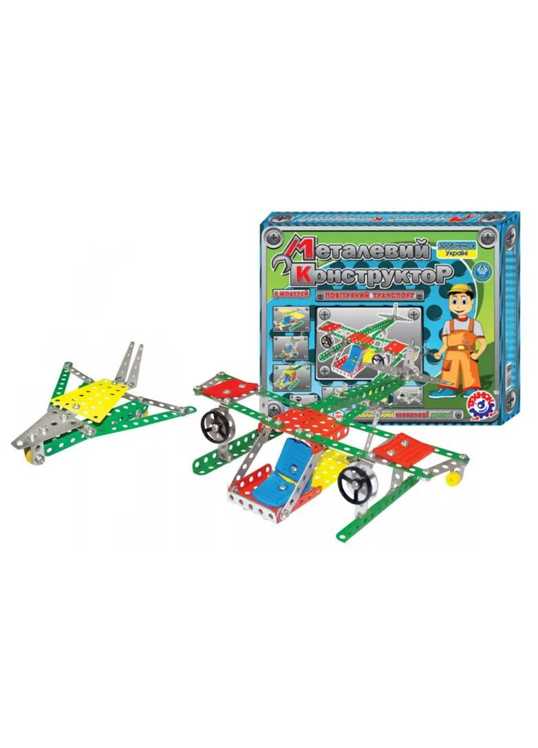 Конструктор металевий Повітряний транспорт 191 деталь ТЕХНОК в асортименті 1042 ТехноК Тех1042 (370651636)