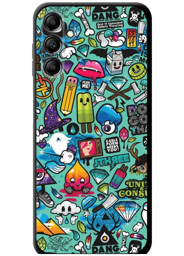 TPU чехол 'Стикер бомбинг 1' для Endorphone Samsung Galaxy A14 A145F (296582933)