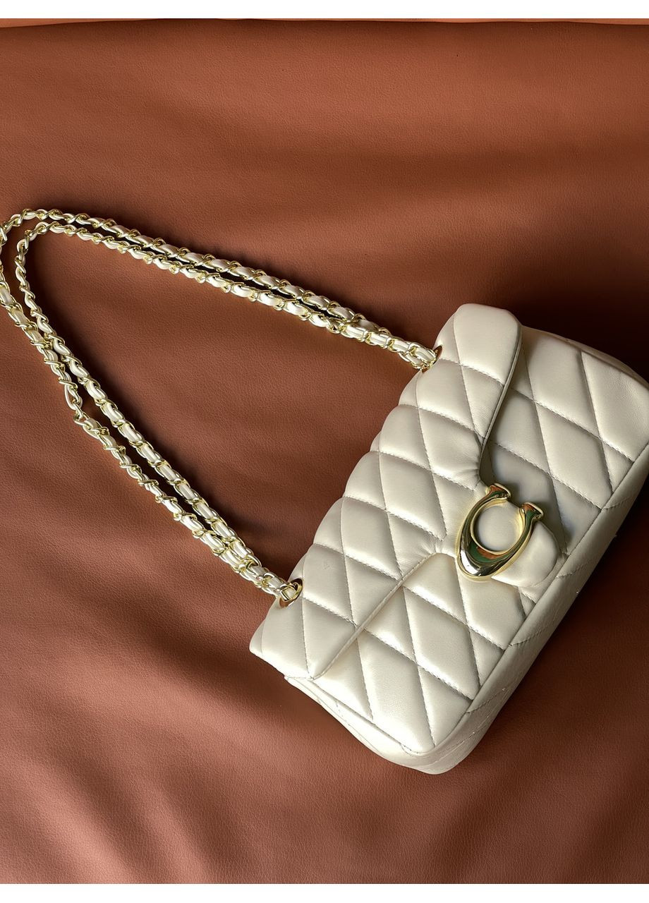 Жіноча сумка клатч Butik молочний на плече No Brand (369935191)