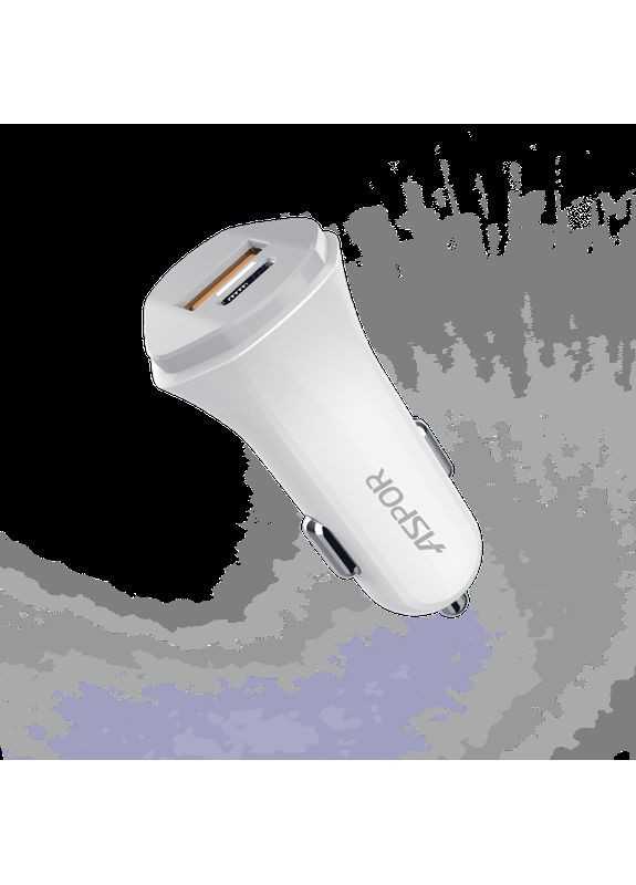 Автомобильное зарядное устройство A907 PD блочок (UCB C+A / 3.0A) 2в1 Type-C + Type-C- белый Aspor (368561166)