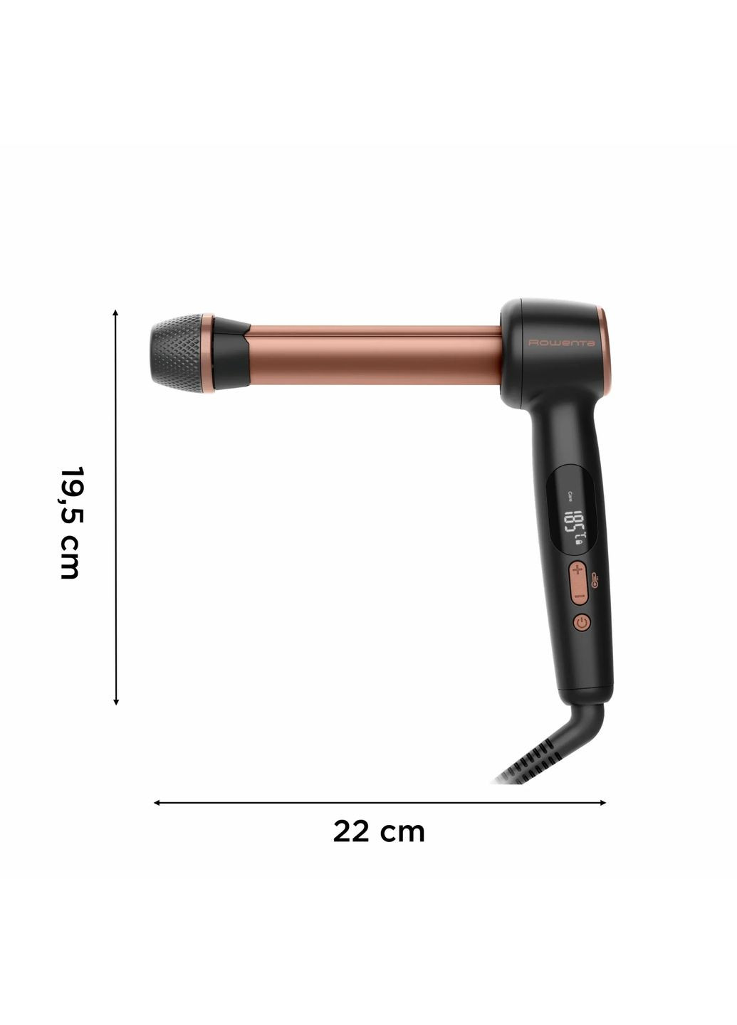 Стайлер Twist Curl, автоматичний, темп.режимів-4, 150C–210С, кераміка, рукавиця та термопідкладка, чорно-золотий Rowenta (360396092)