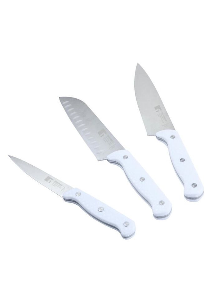 Набор ножей Naturall BG-39245-WH 4 предмета белый Bergner комбинированные,