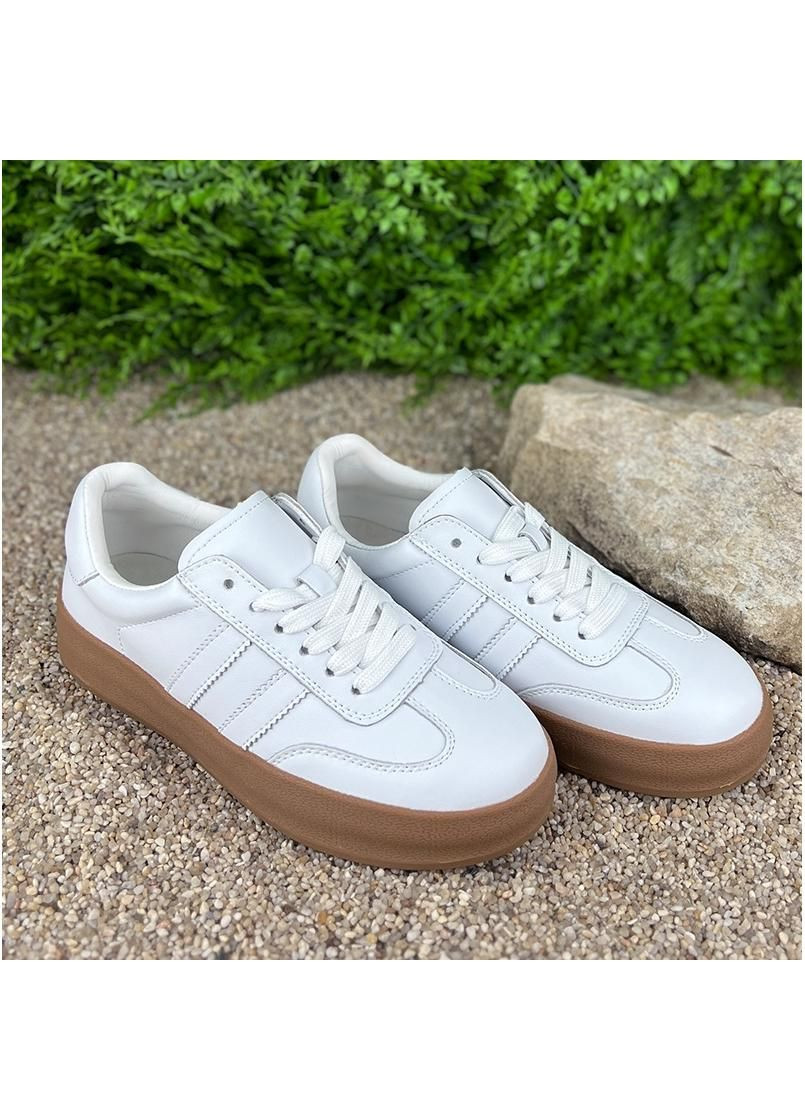 Білі жіночі кеди шкіряні е-007013-1 білі No Brand