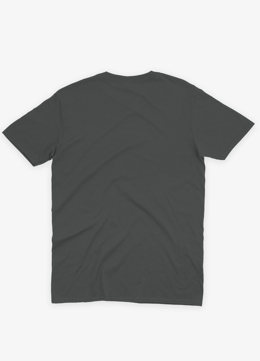 Темно-сіра чоловіча футболка з патріотичним принтом маріуполь (ts001-3-slg-005-1-084) Modno