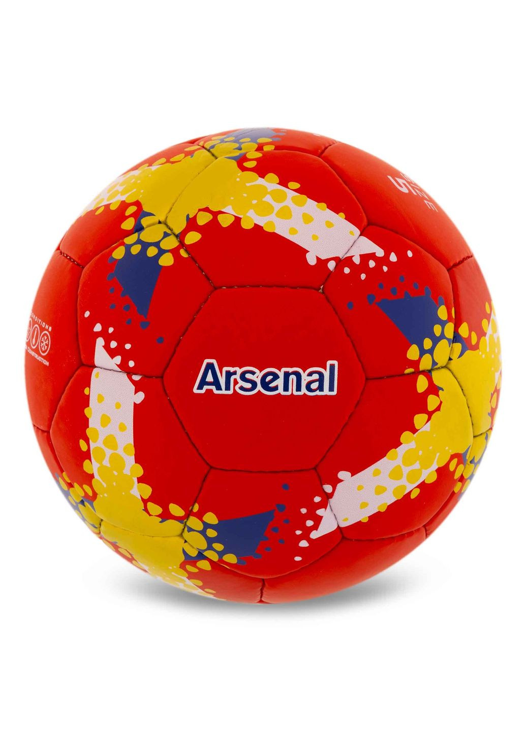 Мяч для футбола Clubball Arsenal (размер 5) FB-0047-835 + подарок Grippy (369141796)
