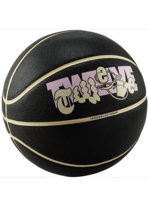 Баскетбольний м'яч All Court 8P J Morant Deflated Black/Coconut Milk/Pink Foam (розмір 7) N.101.1051.011.07 Nike (369364567)