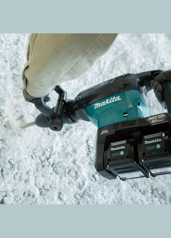 Аккумуляторный отбойный молоток HM002GZ03 XGT (80В, SDS-max) отбойник бетонолом из системой AWS без АКБ и зарядног (4766) Makita (298575854)