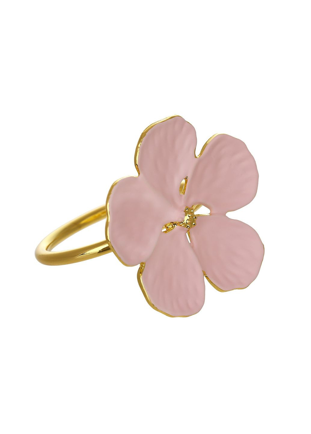 Металеве кільце для серветок Квітка D4.3*4 см рожевий із золотом 992-334 ELISEY (328924213)