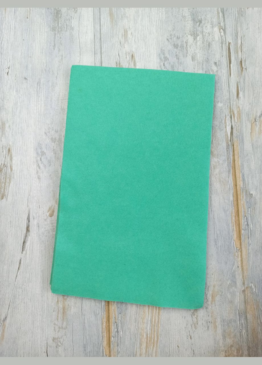 Фетр Felt Мякий Зелена бірюза Аркуш А4 20 см х 30 см 1.3 мм Тайвань Royal (315762754)