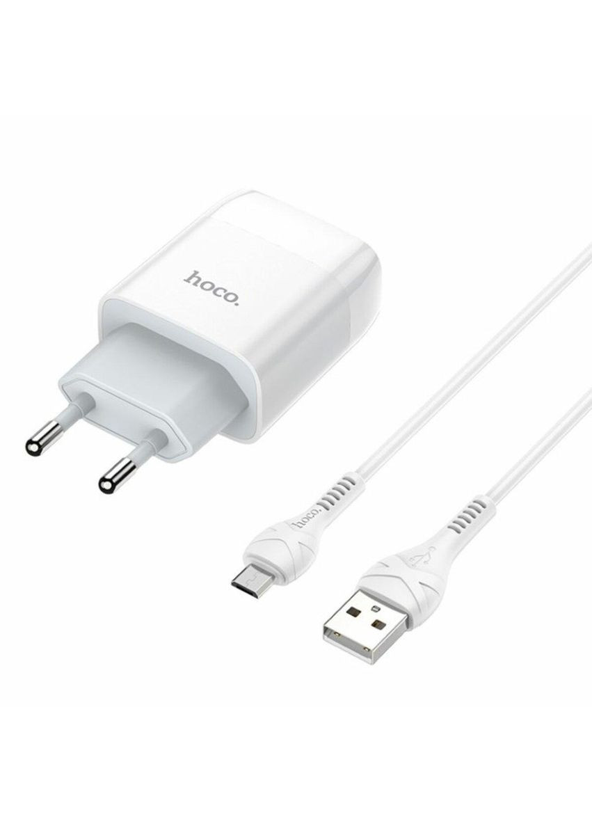 Блок для зарядки C72A Glorious single port charger set(Micro) White Hoco (367724282)