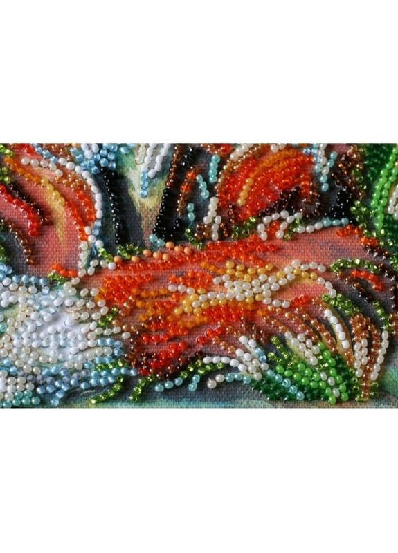 Набір-міді для вишивання бісером "Лисички" AMB-016 на натуральному полотні Abris Art (367963364)