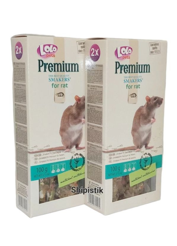 Лакомство для декоративных крыс Lolo Pets Smakers Premium 100 г LO-71557 LoloPets (280926834)