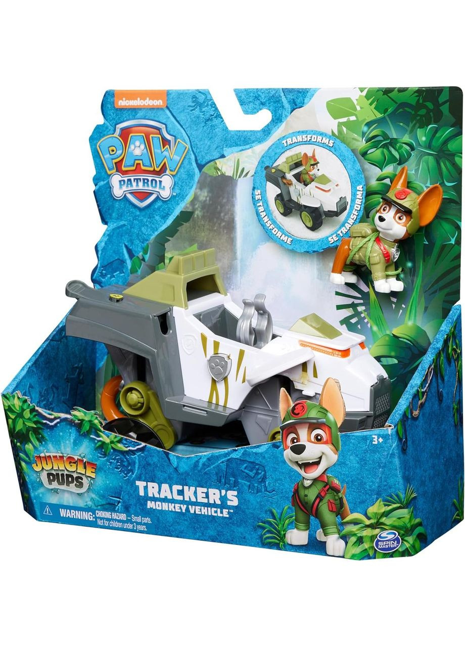 Щенки патруля в джунглях Машина обезьяна и фигурка Трекера Оригинал Paw Patrol Jungle Pups Tracker's Monkey Vehicle Spin Master (365251618)