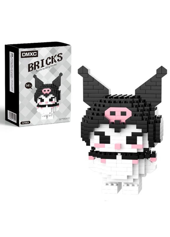 Конструктор фигурка BRICKS пиксели Куроми 360 деталей Черная No Brand (339092430)