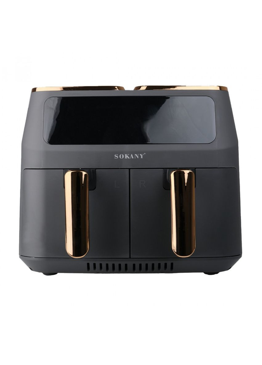 Аэрогриль-фритюрница SK-ZG-8030 на 8 литров 2 отделения серая Sokany (370706183)