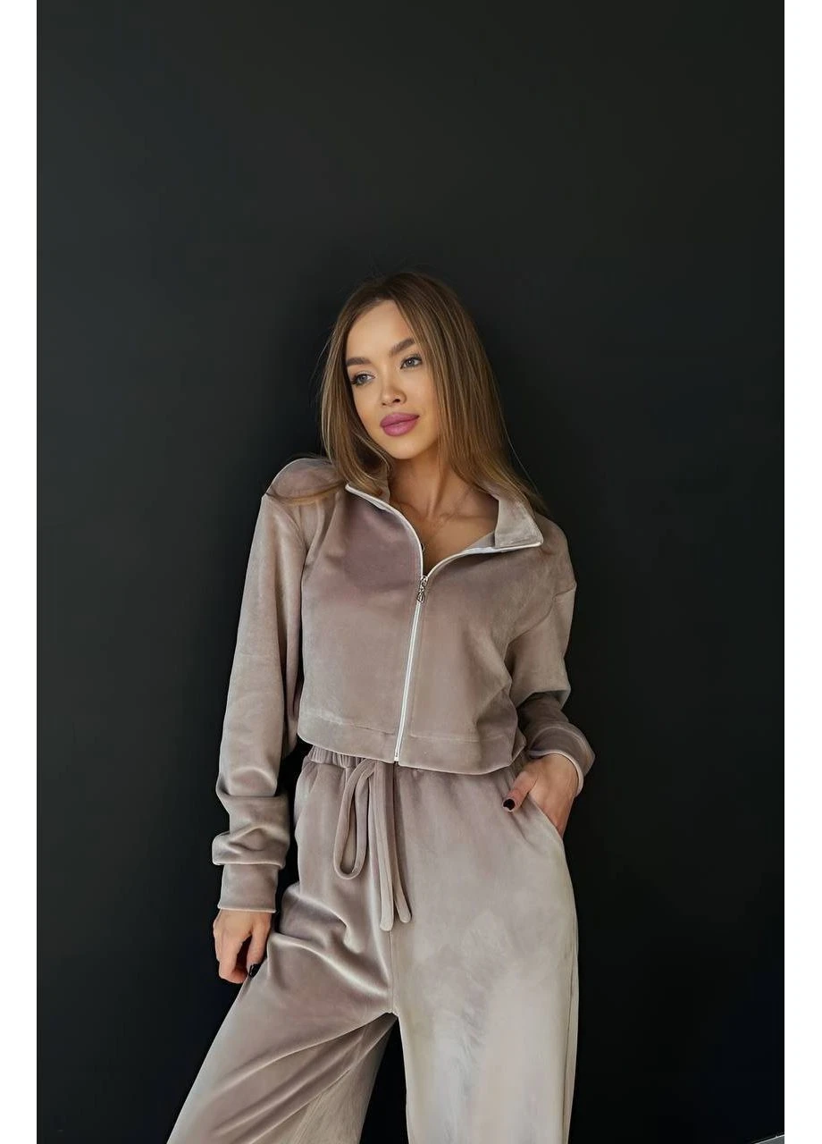 Женский легкий костюм на молнии Fashion (382028315)