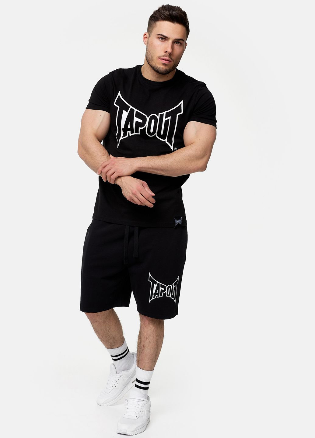 Чорна футболка Tapout LIFESTYLE BASIC TEE