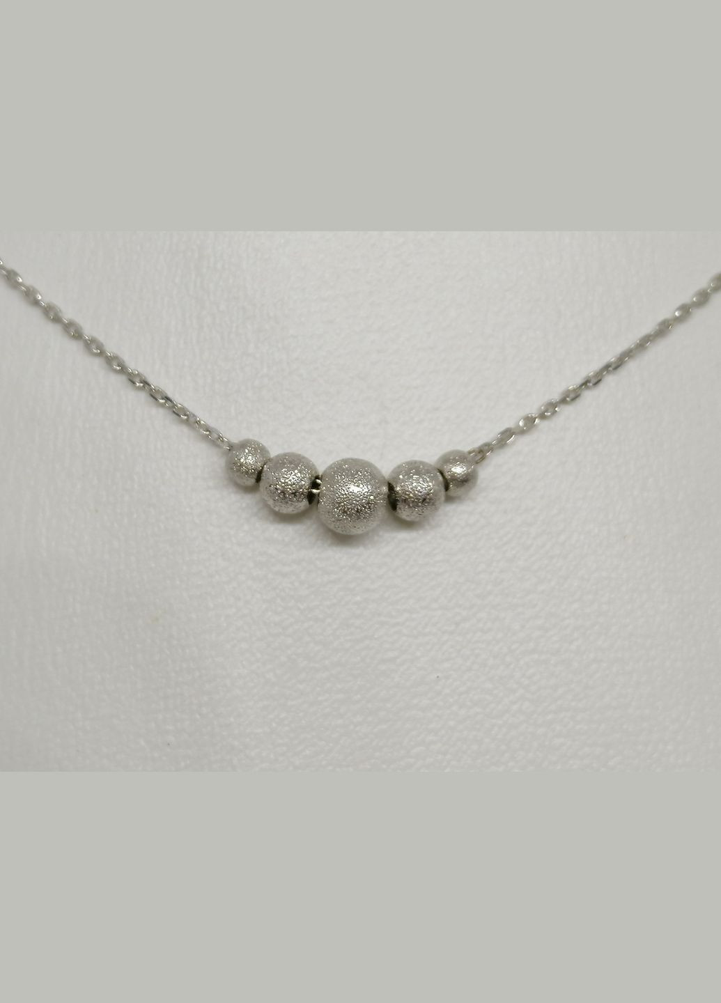 Серебряное колье Шарики. 908-01143 Qvaliz (318535839)