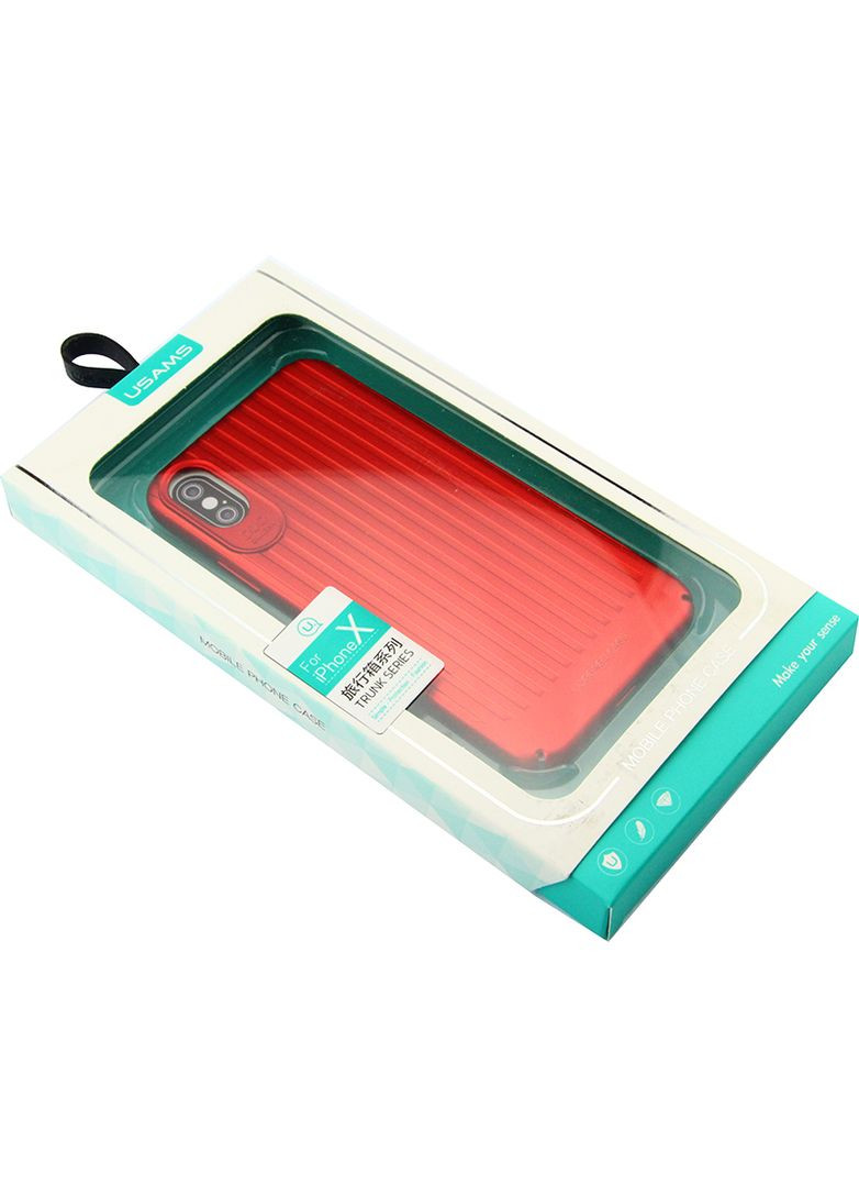 Чехолнакладка Trunk Series Apple iPhone X Red USAMS (301784196)