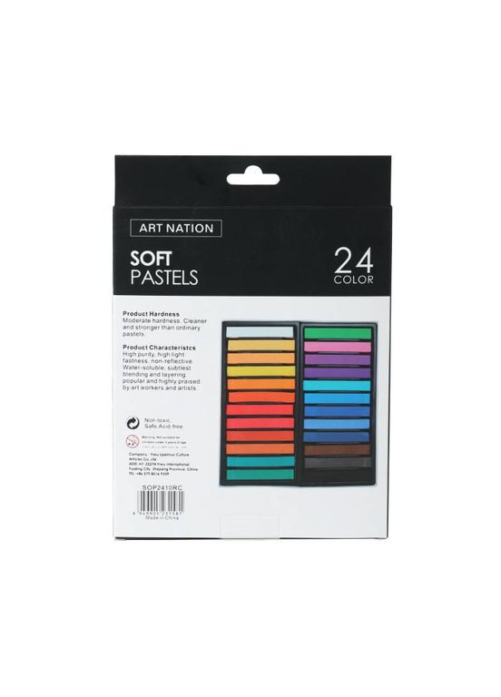 Пастель суха м`яка для малювання ART NATION Soft pastel 24 кольори Art Rangers (322650447)