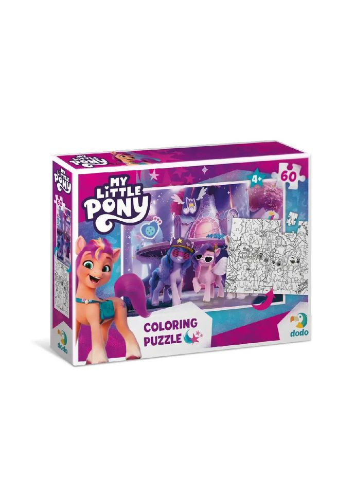 Дитячі Пазли 2 в 1 My Little Pony "Вечірка" DoDo 200136 60 елементів DoDo Toys (367968995)