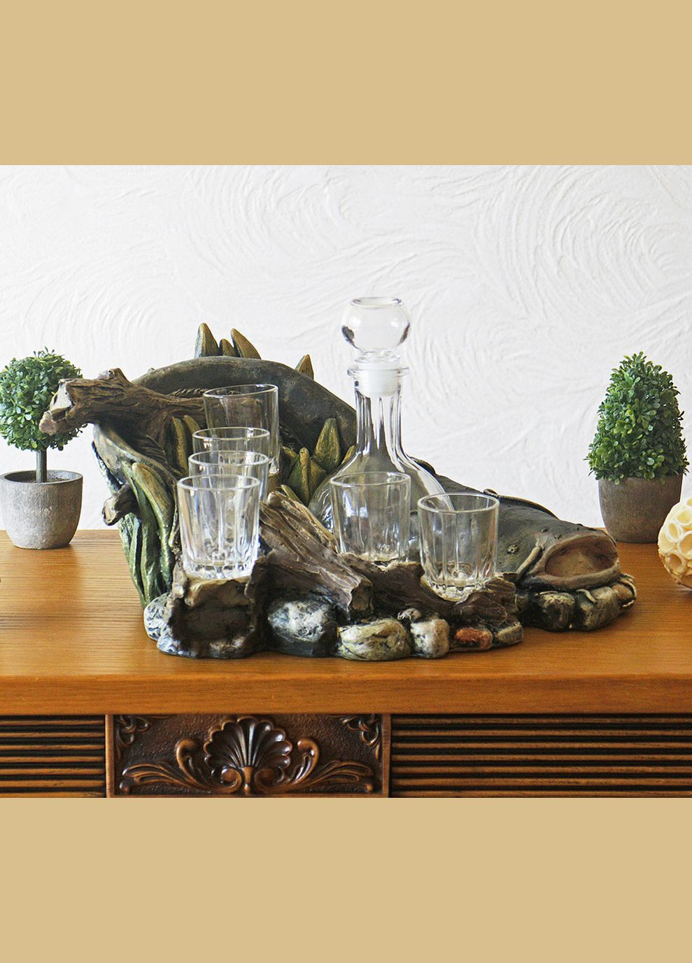 Штоф Сом подарунковий набір для горілки 37 см (ШП411цв) Гранд Презент (282743510)