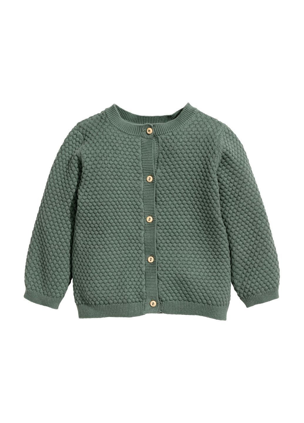 Зеленый кардиган H&M