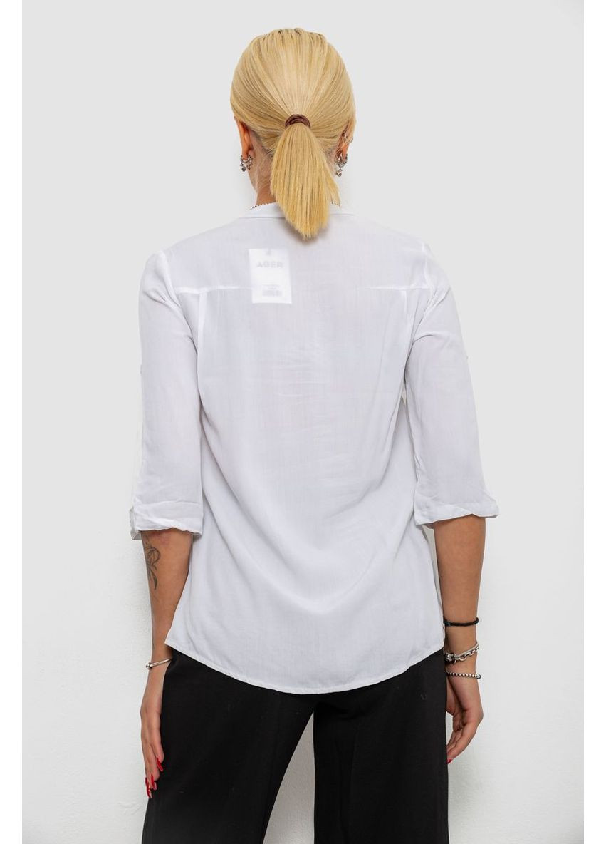 Белая блуза однотонная Sport Line