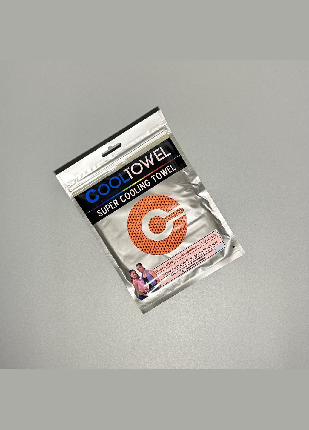 Спортивний охолоджуючий рушничок, рушник для залу, бігу, 80*30 см No Brand помаранчевий