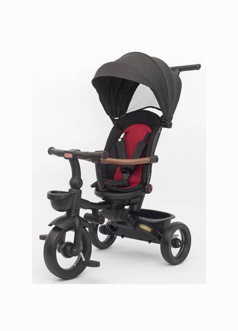 Детский трехколесный велосипед MT 1038 Black, складной, ручка, поворотное сиденье, корзина (MT 1038) Turbo Trike (330748512)