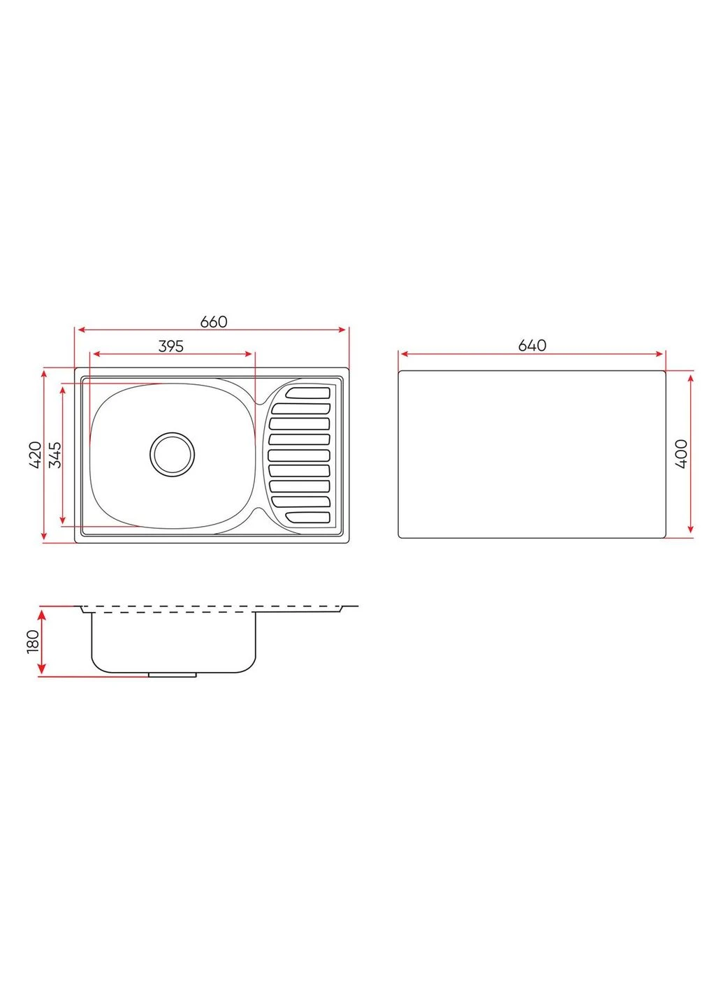 Кухонна мийка нерж. сталь декор LE-5011 DE + сифон (LE-5011 DE) Lemax (387560239)