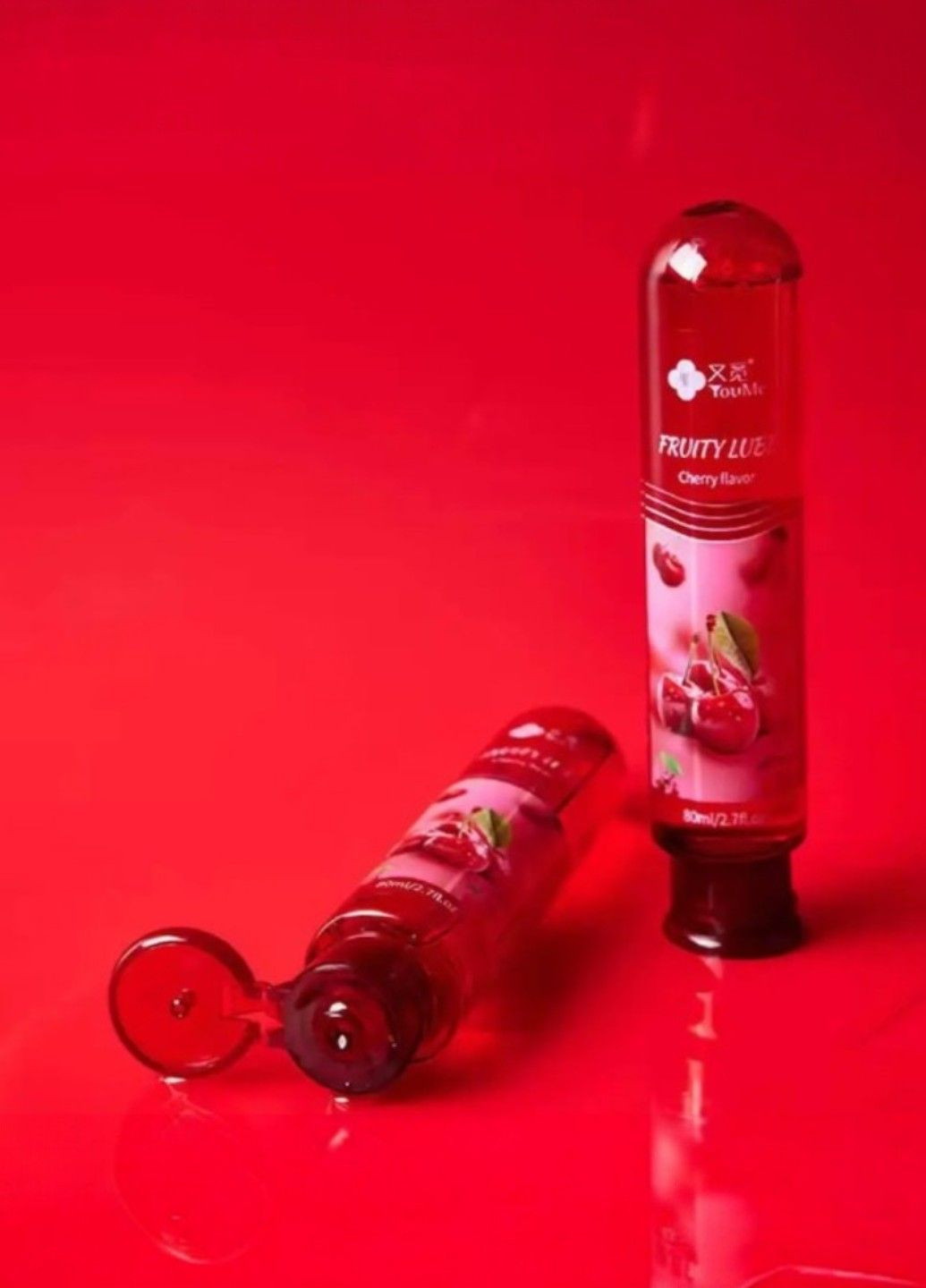 Лубрикант вкусовой съедобный Оральная смазка для миньета Гель для орального секса со вкусом 80 мл Вишня No Brand (349748005)