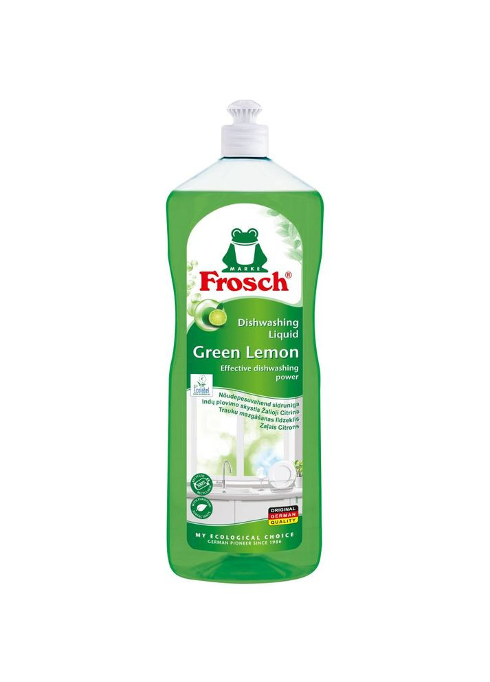 Средство для мытья посуды Зеленый лимон 1 л (1404809) Frosch (328004907)