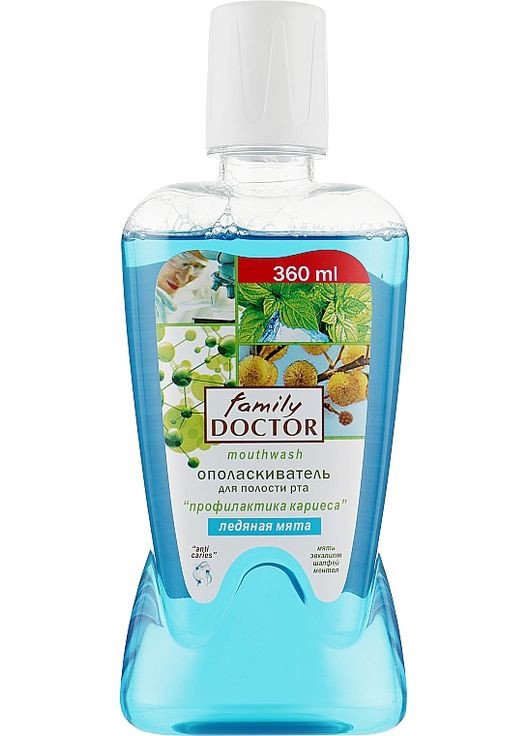 Ополіскувач для ротової порожнини "Крижана м'ята" Mouthwash 700ml (180963-19945) Family Doctor (368656042)