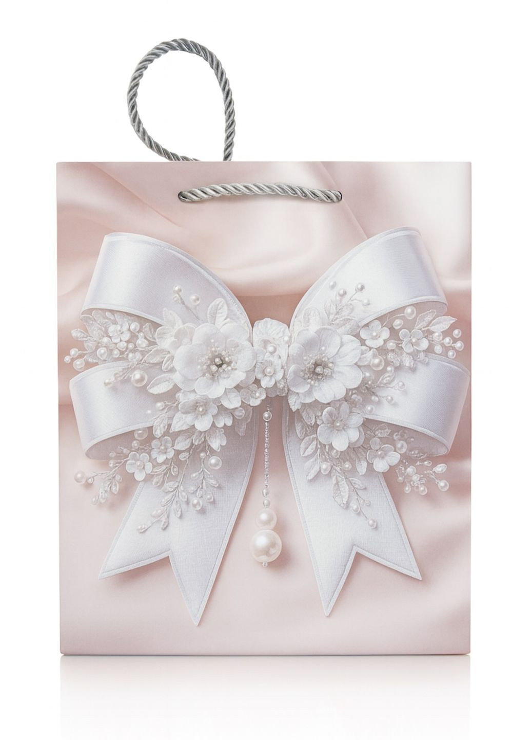 Пакет подарунковий паперовий M "Bow" 26*32*10см Home (359378023)