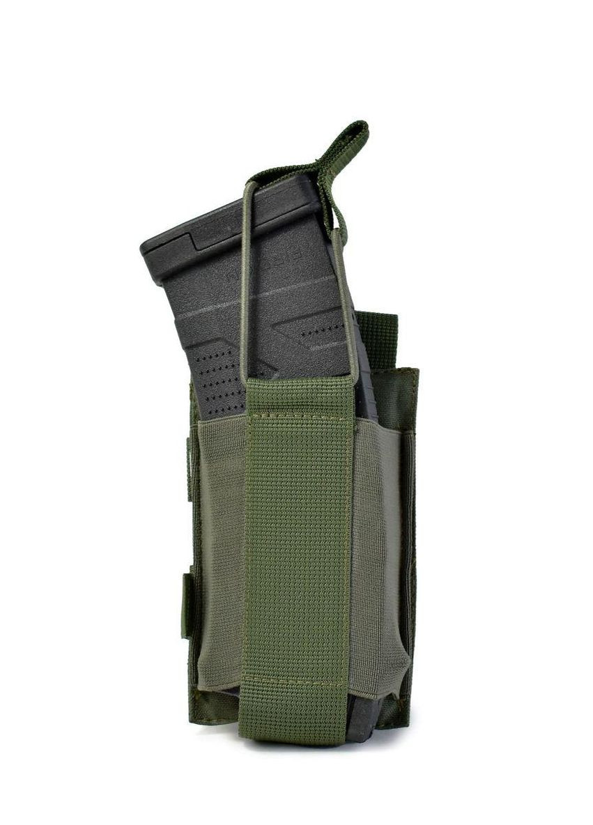 Эластичный одинарный результат для магазинов Elastic. Cordura 1000 Цвет Ranger Green GIG military (370590111)